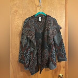 Eleven Star Chic Tribal Patterned Women's Poncho
